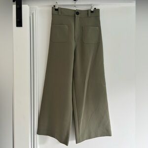 Zara Olive Culotte Pants